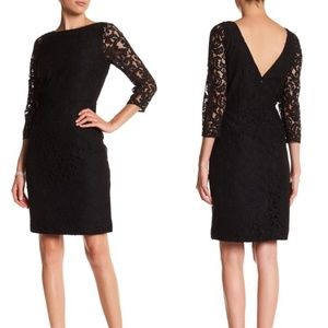 J.Crew Natalia dress in Leavers lace- Black Sz 12